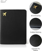 Passport Holder for Travel Essentials, RFID Blocking Passport Cover Case for - Image 5