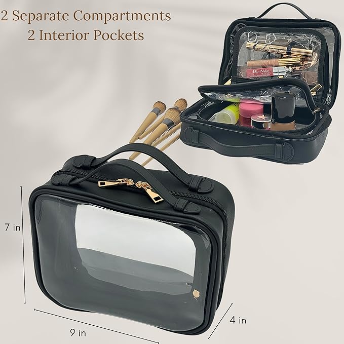 JAZD Clear Makeup Bag Toiletry Bag - Image 3