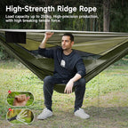Camping Hammock with Mosquito Net and Sunshade, Backpacking Hammock with Ridge - Image 4