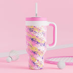 POWCAN 40 oz Tumbler with Handle, 2-in-1 Straw and Sip Lid, Dishwasher Safe - Image 7