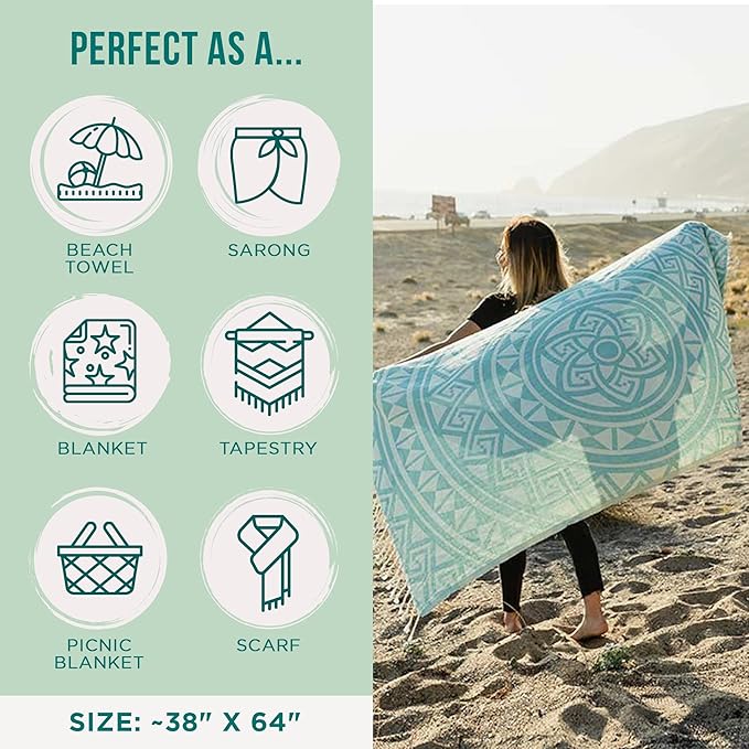 Sand Cloud Turkish Beach Towel - Image 3