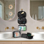 Toiletry Bag Kit Set: Hanging Travel Toiletry Bag + 311 TSA Cosmetic Liquid Bag - Image 2