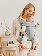 BabyBjörn Baby Carrier Mini, Light Gray, 3D Jersey | Infant Carrier, Easy-to-Use - Image 3