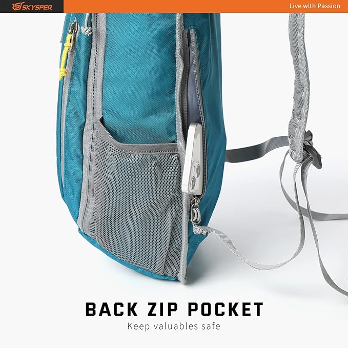 SKYSPER Small Daypack 10L Hiking Backpack Packable Lightweight Travel Day Pack - Image 7