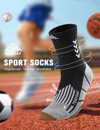 Compression Crew Running Socks: Athletic Socks - Image 3
