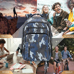 Backpack for Men Women, School Backpack for Boys Girls Teens, 15.6 Inch Laptop - Image 4