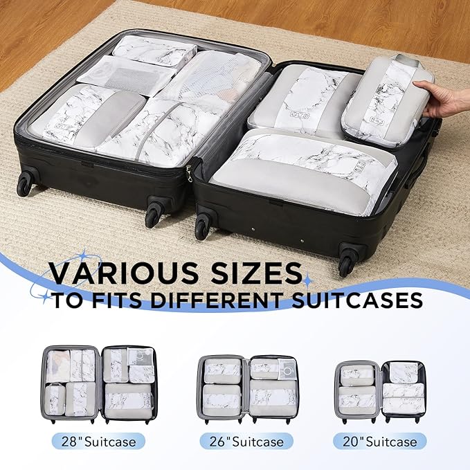 8 Set Compression Packing Cubes - Image 7
