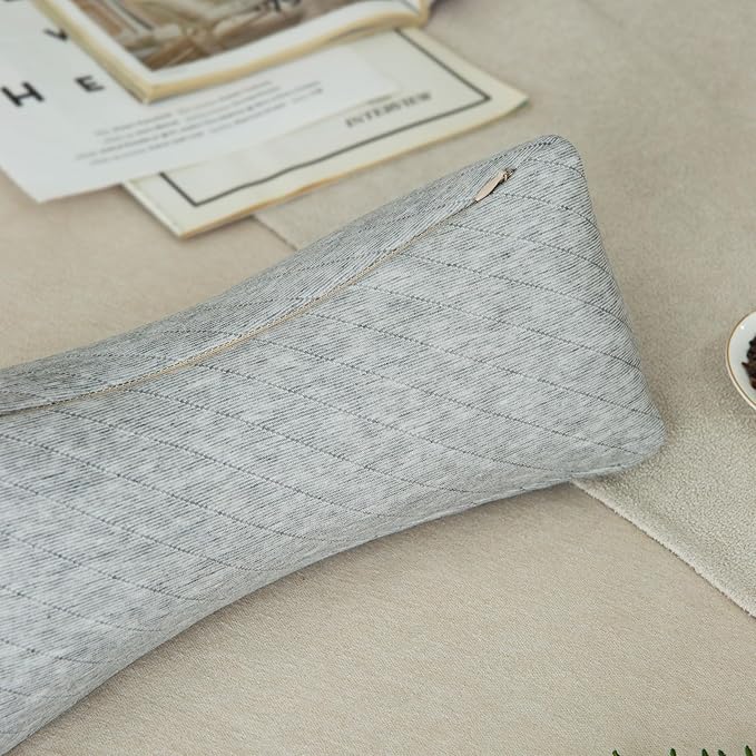 Buckwheat Neck Support Pillow Cervical Neck Cylinder Bolster Pillow Neck Pain - Image 8