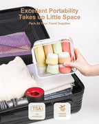 Travel Bottles for Toiletries 8 Pack, Travel Size Toiletries, Tsa Approved - Image 4