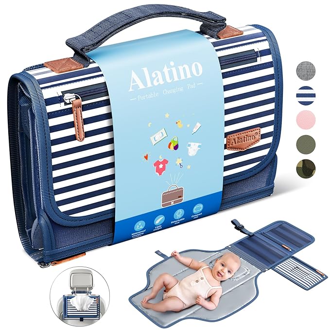 Portable Diaper Changing Pad for Baby, Detachable Travel Changing Pad by Alatino
