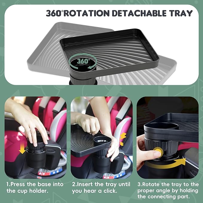 Upgraded Car Seat Tray for Kids Car Seat Tray - Image 7