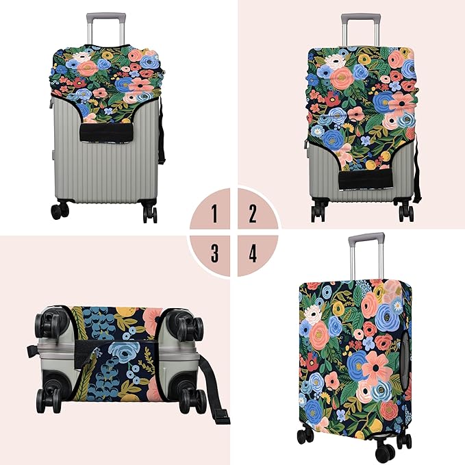 Travel Luggage Cover Suitcase Protector Fits 18-32 Inch Wheel Covers - Image 3