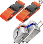 2Pack Luggage Straps Add Bag Luggages Straps to Connect Two Suitcases, by Ajmyonsp