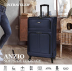 U.S. Traveler Anzio Softside Expandable Spinner Luggage, Checked-Large 30-Inch - Image 2