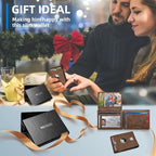 Airtag Wallet for Men, with Cash Pocket 2 ID Window 13 Cards, Slim Leather - Image 7