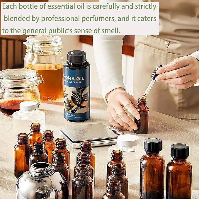 Essential Oils Set,16.9 fl oz (500 ml) Surpass Scent,Hotel Collection Diffuser Oil Suitable for Your own Candles, Soaps, air freshener Spray, and Essential Oils for Commercial Aroma Diffuser