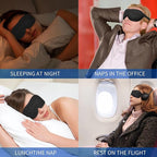 Sleep Eye Mask, 3D Eyes Mask for Sleeping, Contoured Cup Night Blindfold Eye - Image 6