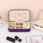 DesignSter Travel Jewelry Box, PU Leather Portable Jewelry Case, Small Jewelry - Image 5