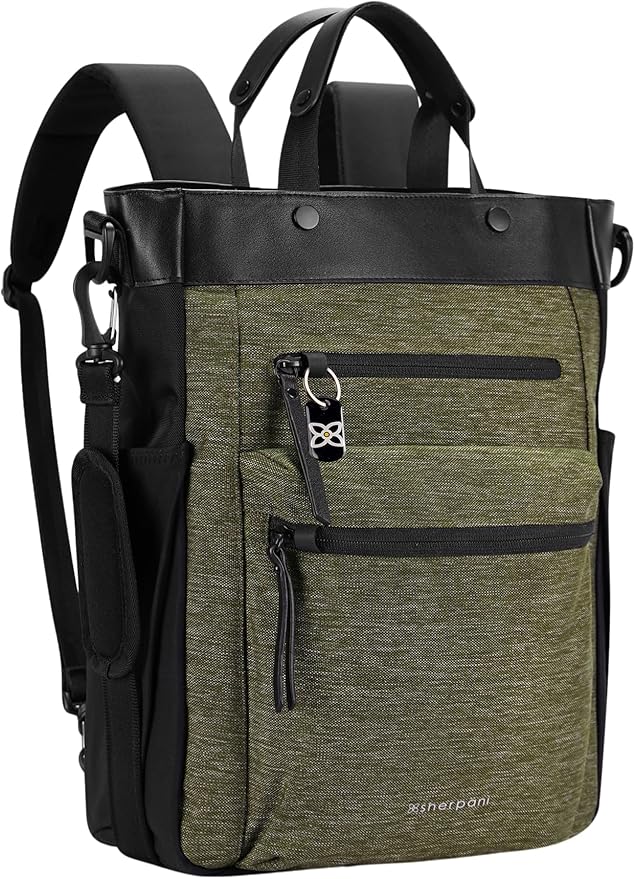 Sherpani Soleil, Anti Theft Convertible Backpack, 3 in 1 Tote Bag, Crossbody Bag - Image 8