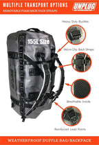 UNPLUG Waterproof Bags for Travel -1680D Heavy Duty Waterproof Duffel Bag for - Image 4