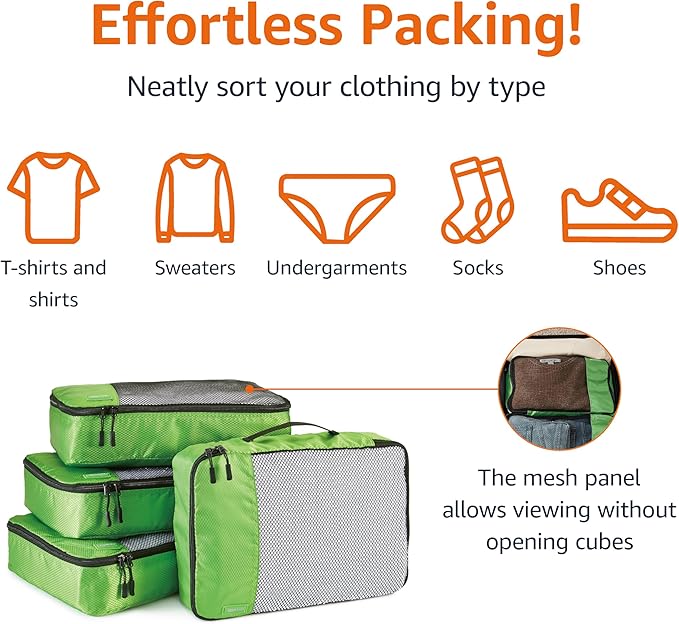 Amazon Basics Medium Packing Cubes - Image 2