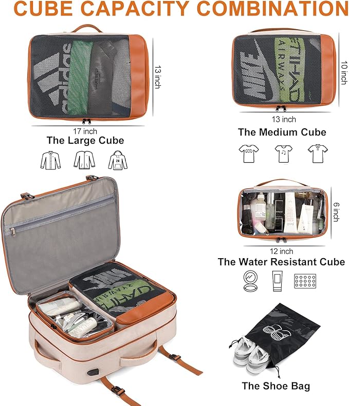 Travel Laptop Backpack, 42L Carry on Luggage, Flight Approved Expandable - Image 3