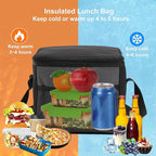 6 Can/5L Lunch Bag for Women Men Portable Lunch Box Small Cooler Bag Soft - Image 9