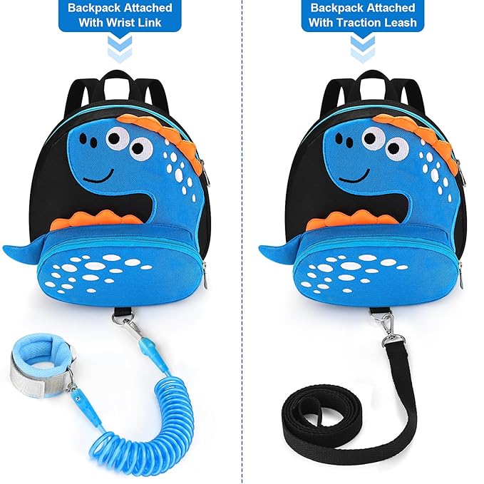 Accmor Toddler Backpack Leash, Cute Dinosaur Kids Harness Backpacks - Image 4