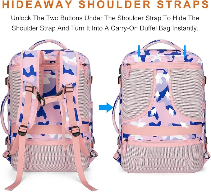 Travel Backpack 42L Carry on Backpack Flight Approved Expandable Travel - Image 5