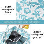 LEDAOU Large Beach Tote Bag Women Waterproof Sandproof Zipper Beach Tote Bag - Image 7