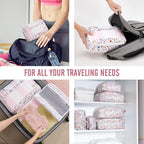 Veken 8 Set Packing Cubes for Travel Kids, Beach Vacation Essentials - Image 7
