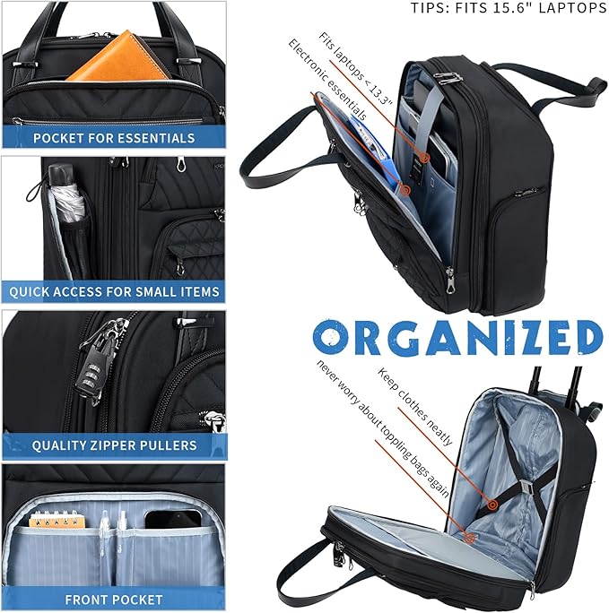KROSER Carry On Underseat Multi-functional, 16-inch Underseater Lightweight - Image 5