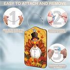 2 Pcs Autumn Turkey Luggage Tags - Image 4