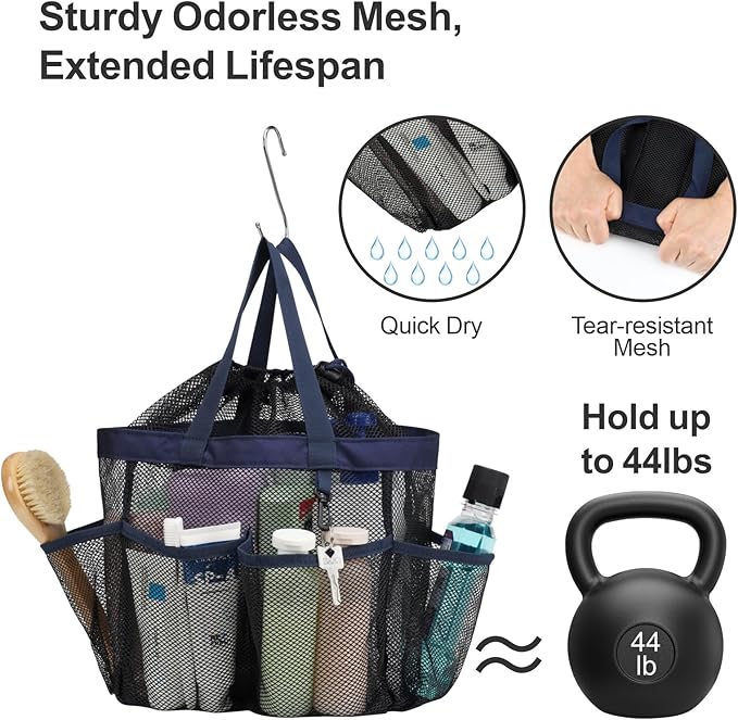 F-color Mesh Shower Caddy Portable - Image 4