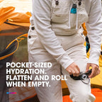 HydraPak Stow - Collapsible Backpacking Water Bottle - BPA Free, Ultra Light - Image 4