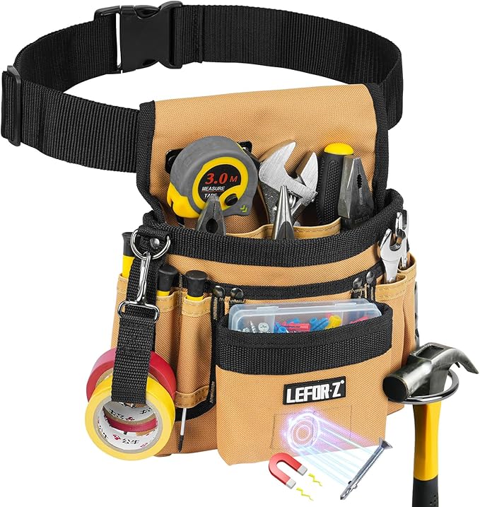 Tool Belt, Magnetic Tool Pouch, 14-Pockets Tool Belts by LEFOR%C2%B7Z