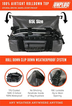UNPLUG Waterproof Bags for Travel -1680D Heavy Duty Waterproof Duffel Bag for - Image 3