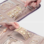BELALIFE Travel Jewelry Case Organizer, Foldable Storage Roll - Image 3