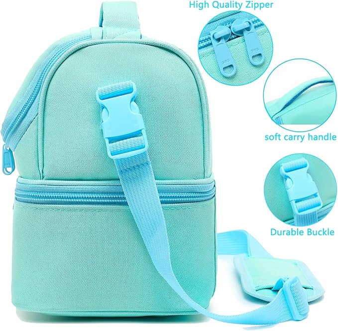 FlowFly Double Decker Cooler Insulated Lunch Bag Large Tote - Image 4