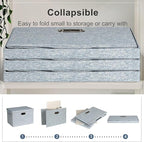 Large 17" 36 Quart Collapsible Stackable Storage Bins - Image 4