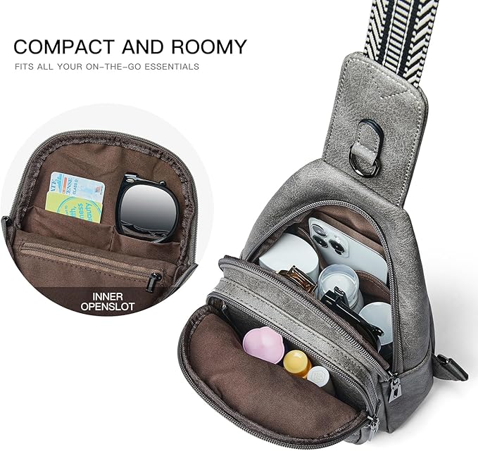 Sling Bag For Women Fanny Pack Crossbody Travel Shoulder Belt Bags Tote - Image 4