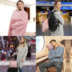 BlueHills Premium Soft Long Travel Blanket Pillow - Image 2