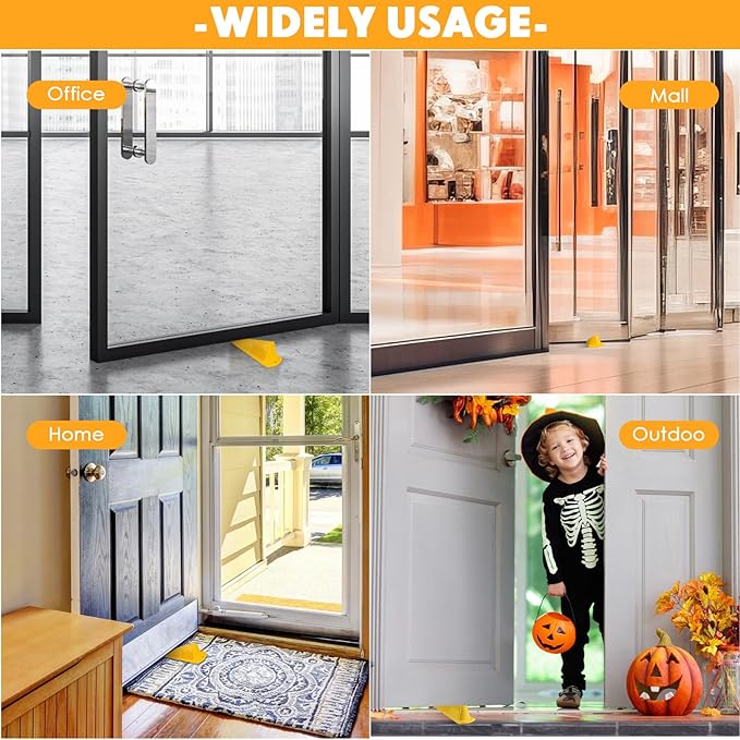 Frienda 6 Pcs Jumbo Door Stoppers Heavy Duty Door Stopper Tall up to 2inch Tall - Image 7