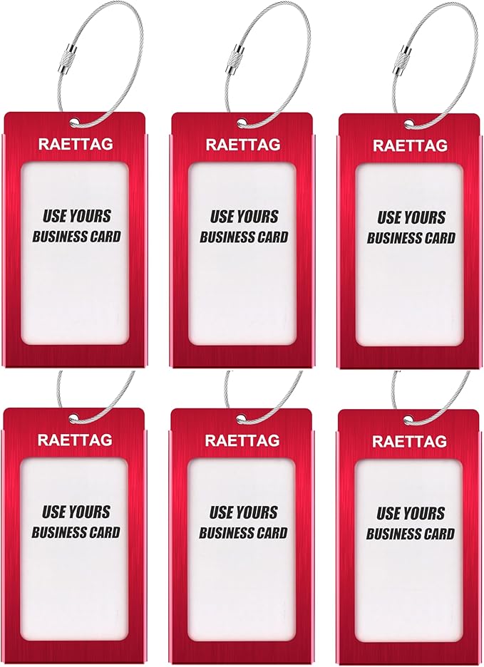 Luggage Tags Metal Suitcase Tags Travel Bag ID Identifier Luggage Tag - Image 2