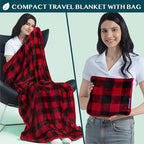 PAVILIA Travel Blanket Pillow, Soft Airplane Blanket 2-IN-1 Combo Set, Plane - Image 2
