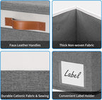 GhvyenntteS 6 Pack Fabric Storage Bins - Image 4