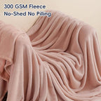 PHF Ultra Soft Fleece Blanket Twin Size, No Shed No Pilling Luxury Plush Cozy - Image 3