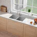 KRAUS Standart PRO™ 33-inch 16 Gauge Undermount 50/50 Double Bowl Stainless - Image 3