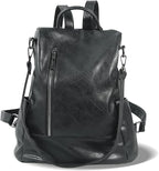 Women Backpack Purse PU Leather Anti-theft Casual Shoulder Bag Fashion Ladies - Image 2