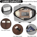 Weekender Bag for Women Canvas Overnight Bag Large Travel Tote Bag Carry on - Image 5